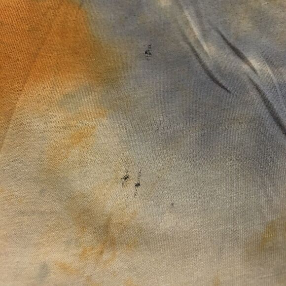 Vintage 90s Single Stitch Tie Dye Mens T Shirt Size Large L Circle Eyes - Picture 9 of 9